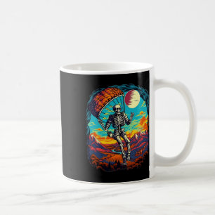 Mug Halloween Squelette Éffrayant Parapente Skydiving