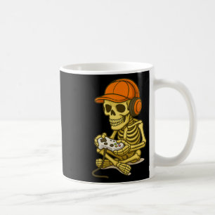 Mug Halloween Squelette Joueur Vidéo Jeu Garçons Homme