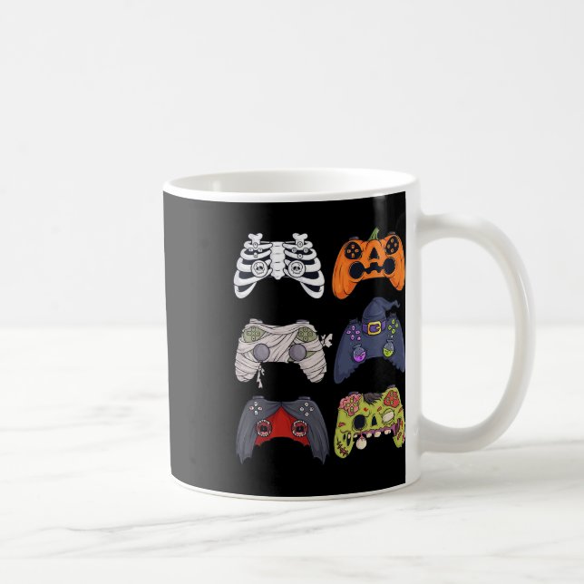 Mug Halloween Squelette Zombie Contrôleurs de jeu mama (Droite)
