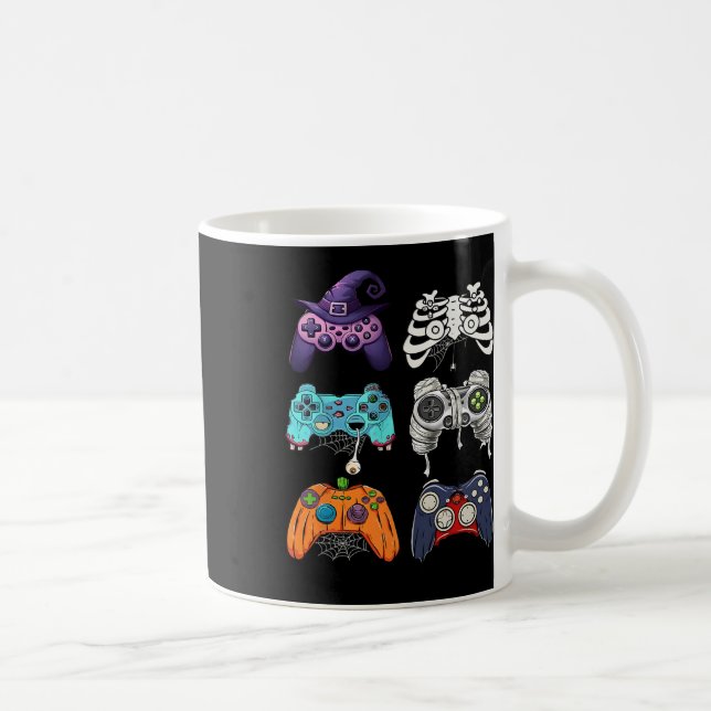 Mug Halloween Squelette Zombie Contrôleurs de jeu mama (Droite)