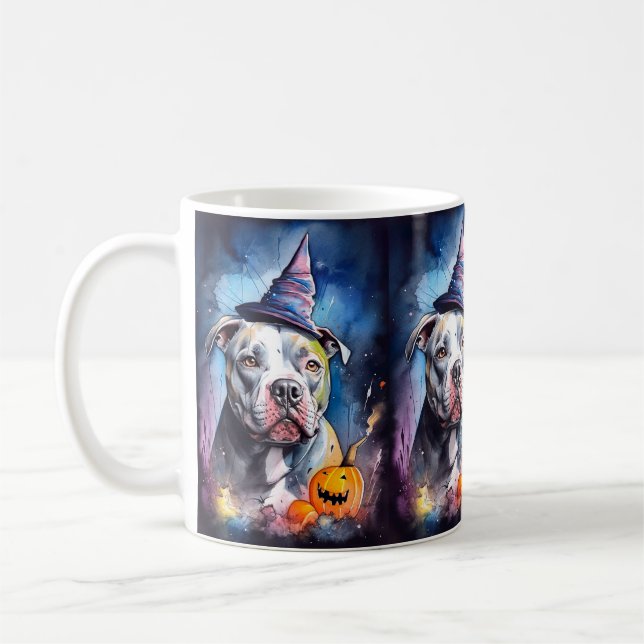 Mug Halloween Staffordshire Américain Avec Citrouilles (Gauche)