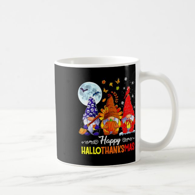 Mug Halloween Thanksgiving Noël Joyeux Hallomerci (Droite)