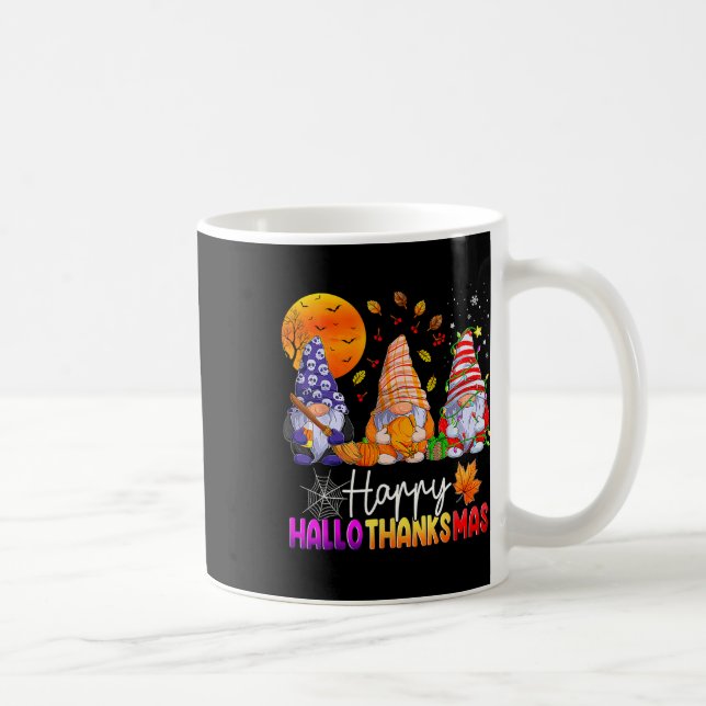Mug Halloween Thanksgiving Noël Joyeux Hallomerci (Droite)