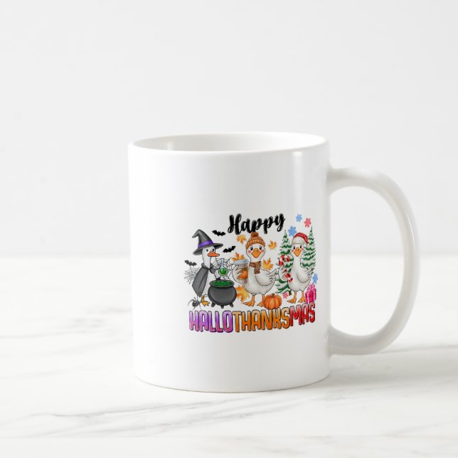 Mug Halloween Thanksgiving Noël Joyeux Hallomerci (Droite)