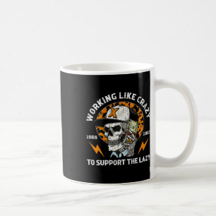 Mug Halloween Travailler Comme Fou Pour Soutenir Le La