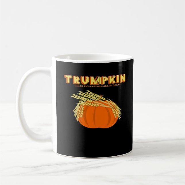 Mug Halloween Trumpkin Donald Funny Citrouille faire H (Gauche)