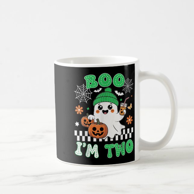 Mug Halloween Two Birthday Boo Im Two Groovy Birthday  (Droite)
