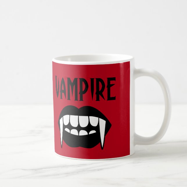 Mug Halloween Vampire Rouge Effrayant (Droite)