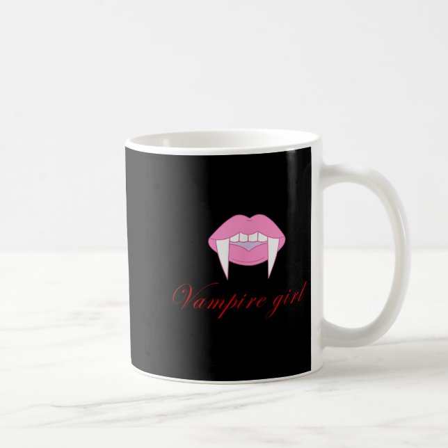 Mug Halloween, vamre Girl Horrors tendance Drôle cadea (Droite)