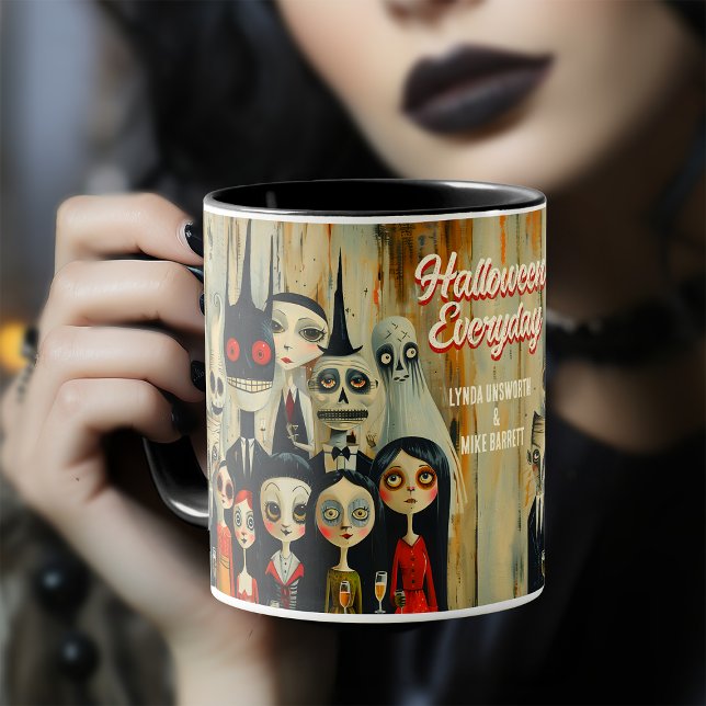 Mug Halloween vintage Jour Éffrayant Halloween (Créateur téléchargé)