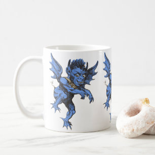 Mug Halloween Vintage, le méchant Gargoyle démon
