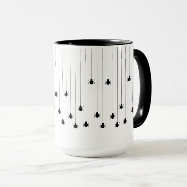 Mug Halloween Web Black Spider (Devant droit)