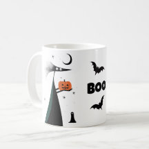 Halloween Whimsical 'BOO!' avec caractère Éffrayan