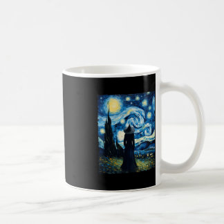 Mug Halloween Witch Starry Night Van Gogh Aesthétique 