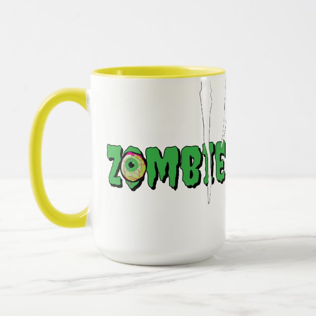 Mug Halloween Zombie de Rippin amusant et amusant (Gauche)