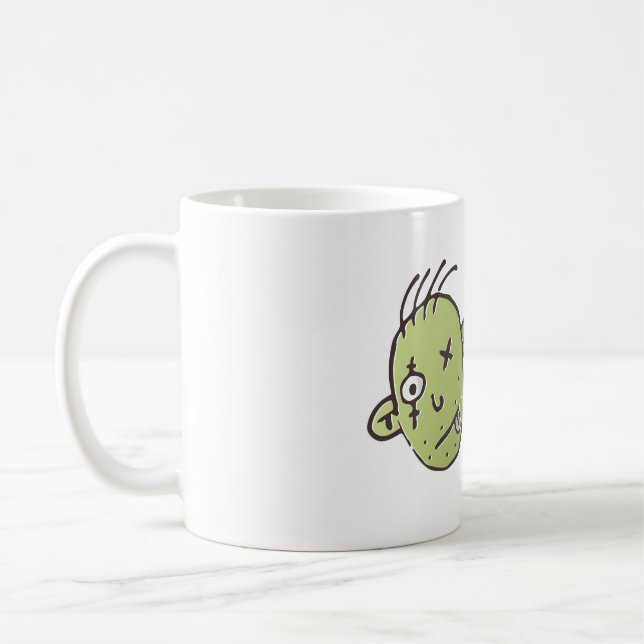 Mug Halloween zombie drôle (Gauche)