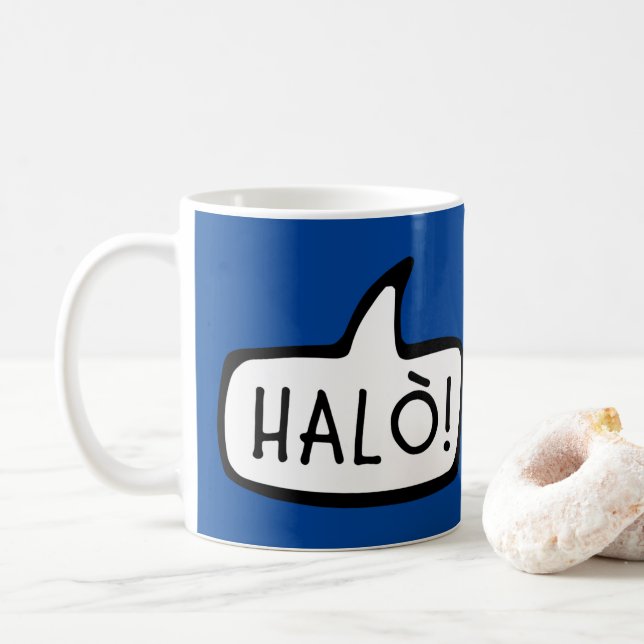 Mug Halò ! Bonjour en gaélique écossais, Gàidhlig (Avec donut)