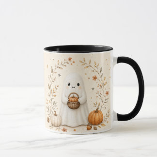 Mug Haloween Fantôme Feuilles d'automne