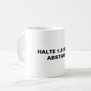 Mug Halte de 1,5 Mètre de la précaution d'inclinaison