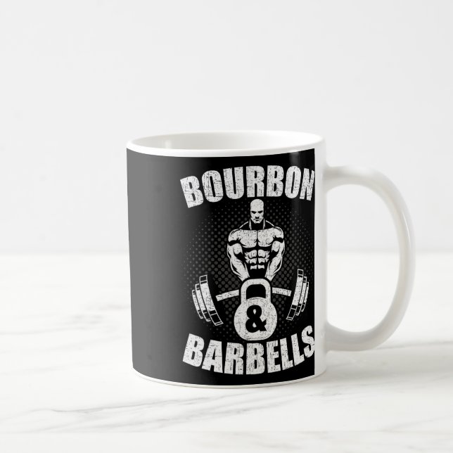Mug Haltères Bourbon Fitness Bodybuilding Musculation (Droite)