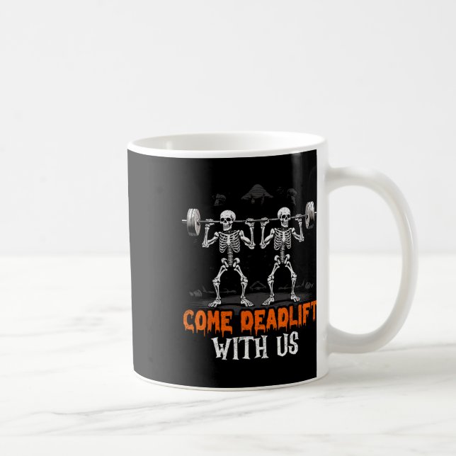 Mug Haltérophile squelette musculation fitness  (Droite)