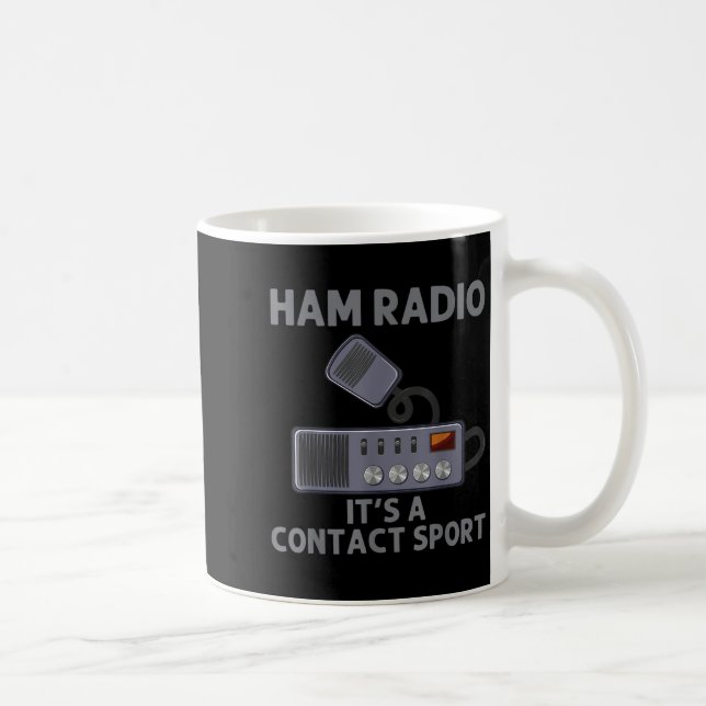 Mug Ham Radio Art Pour Hommes Femmes Radio Amateur Opé (Droite)