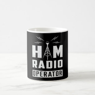 Mug HAM Radio Fréquence Opérateur Antenne Amateur Cade