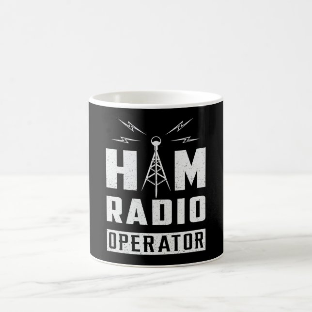 Mug HAM Radio Fréquence Opérateur Antenne Amateur Cade (Centre)