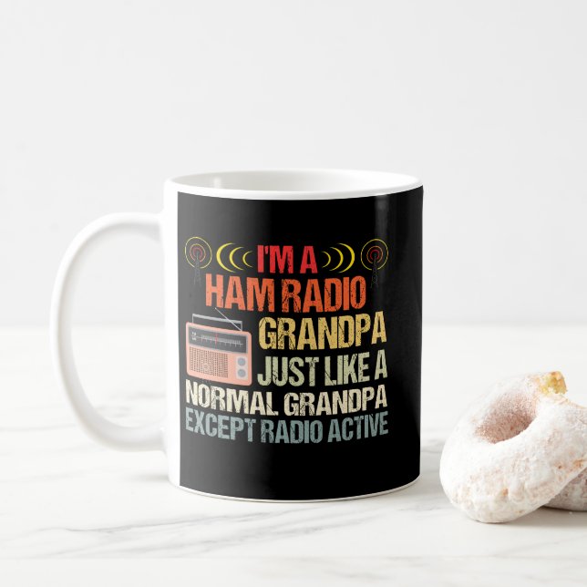 Mug Ham Radio Operator (Avec donut)