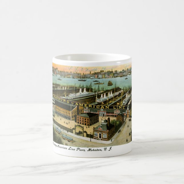 Mug Hambourg-American Line, Hoboken, New Jersey (Centre)