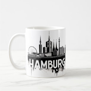 Mug Hamburg Allemagne Skyline–Paysage Urbain Reflet