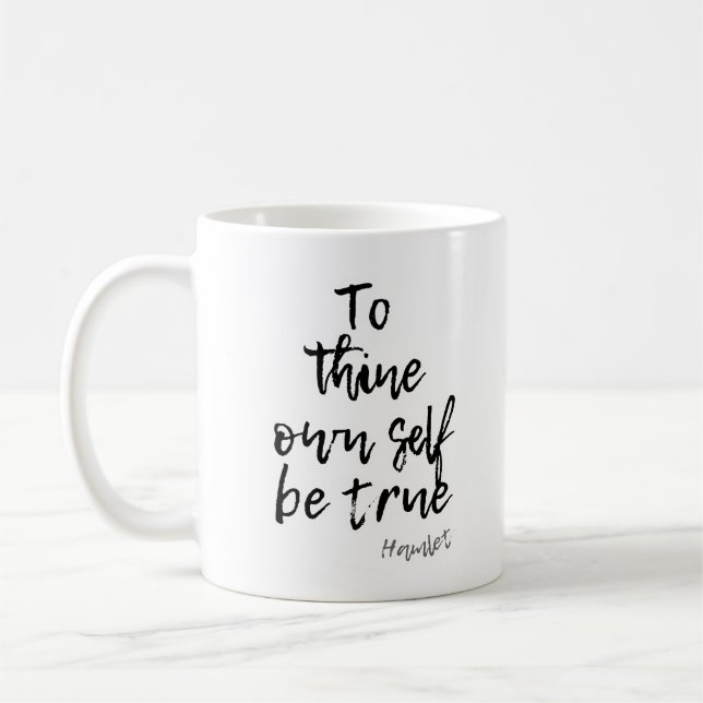 MUG HAMLET SHAKESPEARE VRAI À AUTO CITER (Gauche)