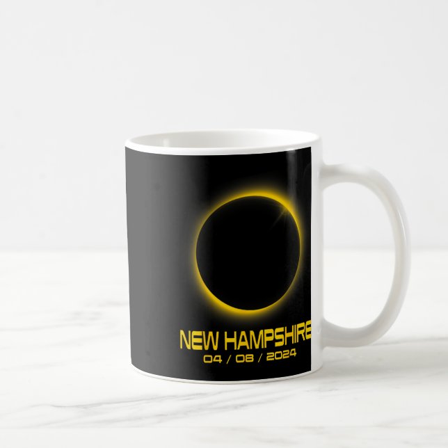 Mug Hampshire Nh Total Solaire Eclipse 2024 (Droite)