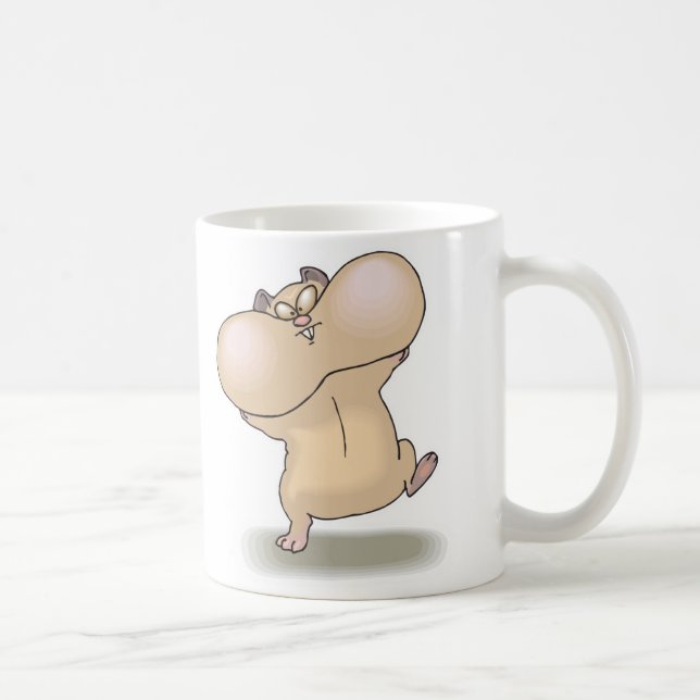 Mug hamster drôle aux joues rebondies (Droite)