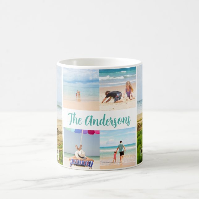 Mug Hanalei Bay Kauai Beach & Bateaux 4 Photo Voyage (Centre)