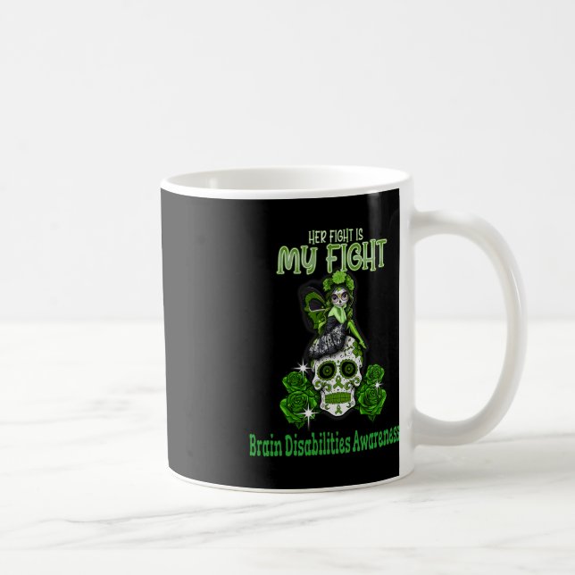Mug Handicap cérébral Sensibilisation Son combat est m (Droite)