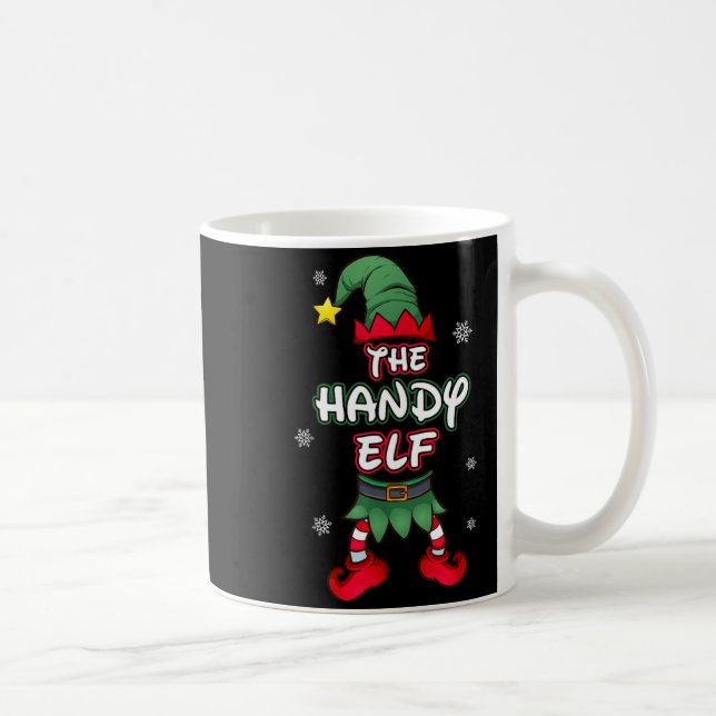 Mug Handy Elf Christmas Pajamas Pjs Matching Family Gr (Droite)