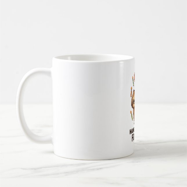 Mug Hanging Around For Cake Birthday Balloon Sloth , C (Gauche)