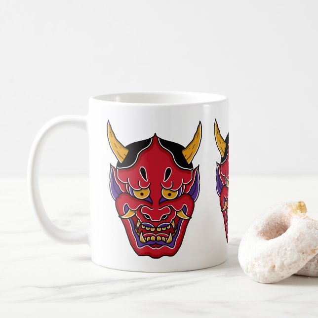 Mug Hannya (般若の面) (Avec donut)