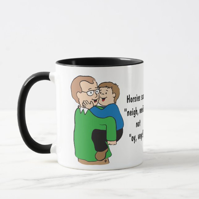 Mug Hanouka ou mug d'anniversaire ou de tous les j (Gauche)
