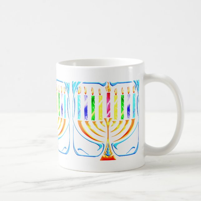 Mug : Hanoukka Menorah - Chanukah Menorah (Droite)