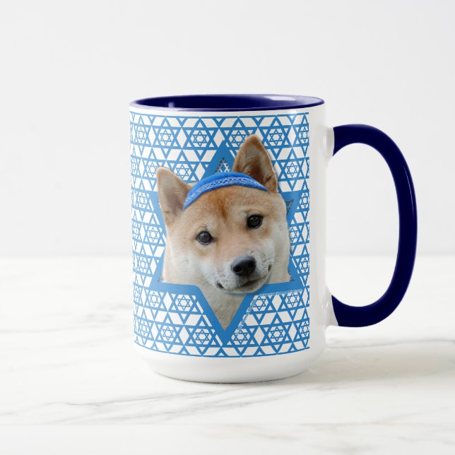 Mug Hanoukka Star de David - Shiba Inu (Droite)