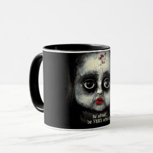 Mug Hantée de poupée déplaisante horreur d'Halloween
