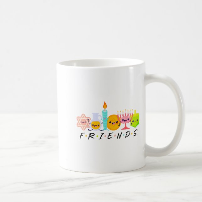 Mug Hanukkah Friends Menorah Traditional Jewish Dreide (Droite)
