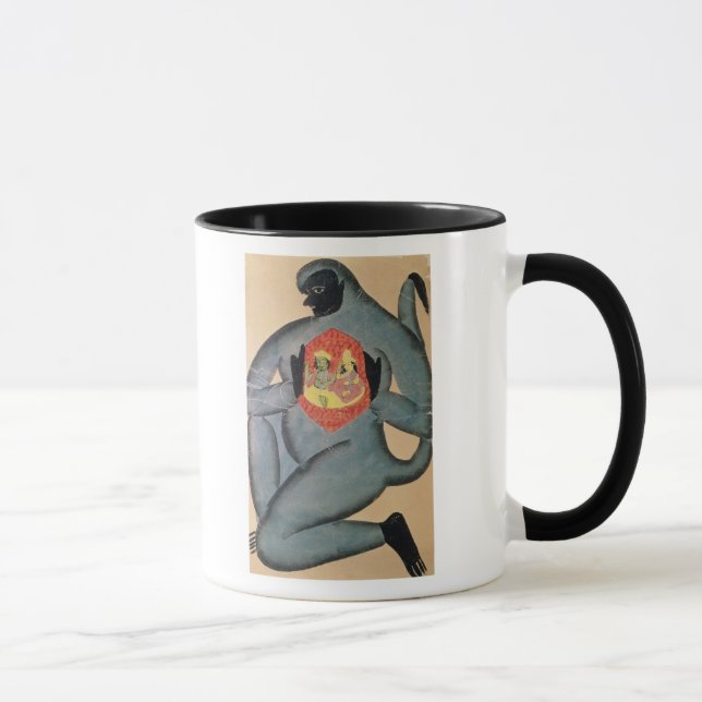 Mug Hanuman indiquant Rama et Sita (Droite)
