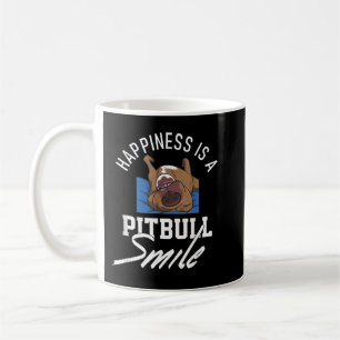 Mug Happiness Is A Pitbull Smile, Dog Lovers For Women