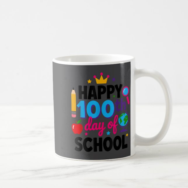 Mug Happy 100th Day Of School 100 Days Smarter Teacher (Droite)