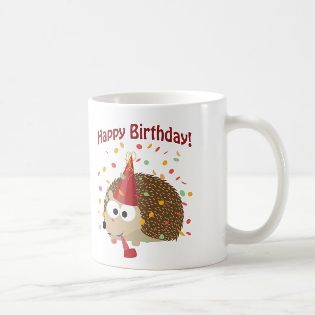 Mug Happy Anniversaire Confetti (Droite)