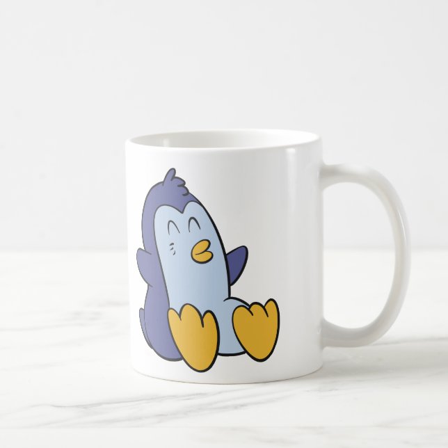 Mug Happy Baby pingouin | choisir la couleur arrière - (Droite)