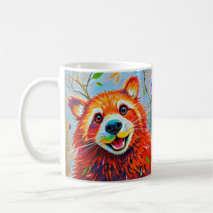 Mug Happy Bear Expressive animal art abstrait